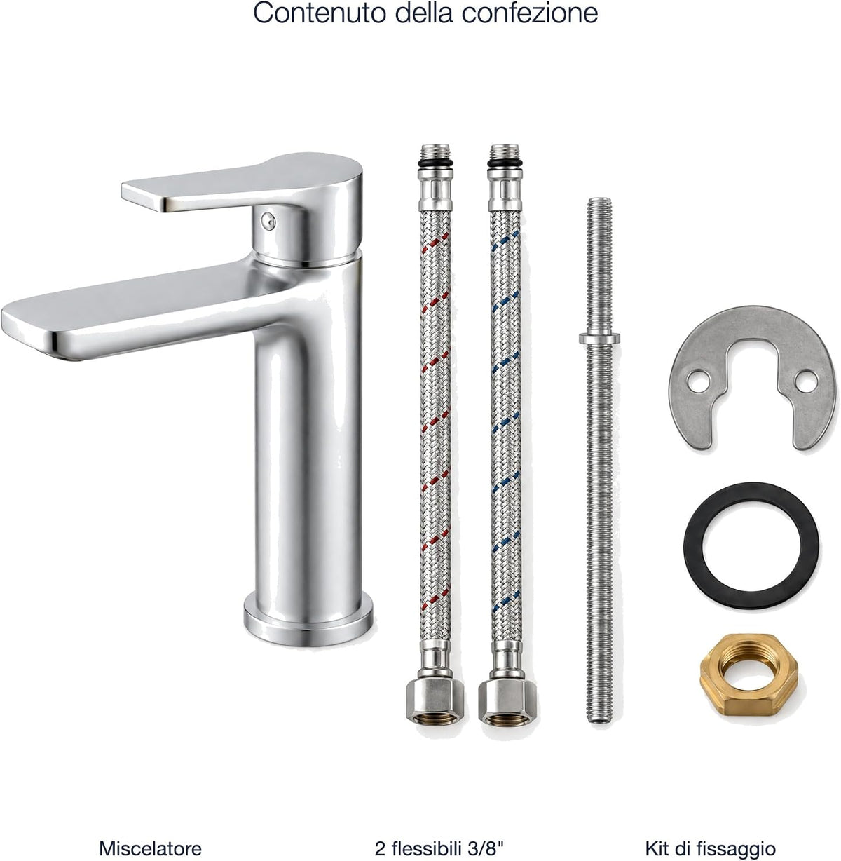 BASIK Aurel – Miscelatore Lavabo Cromato – foto 8