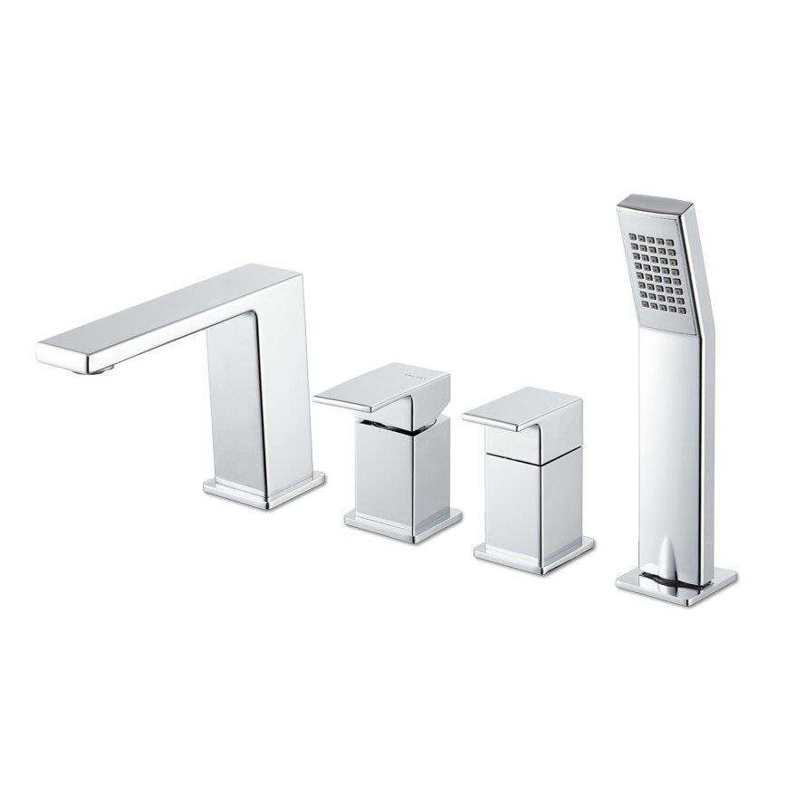 RUBINETTERIE LYS GRUPPO BORDO VASCA CON BOCCA E SET DOCCIA CROMO