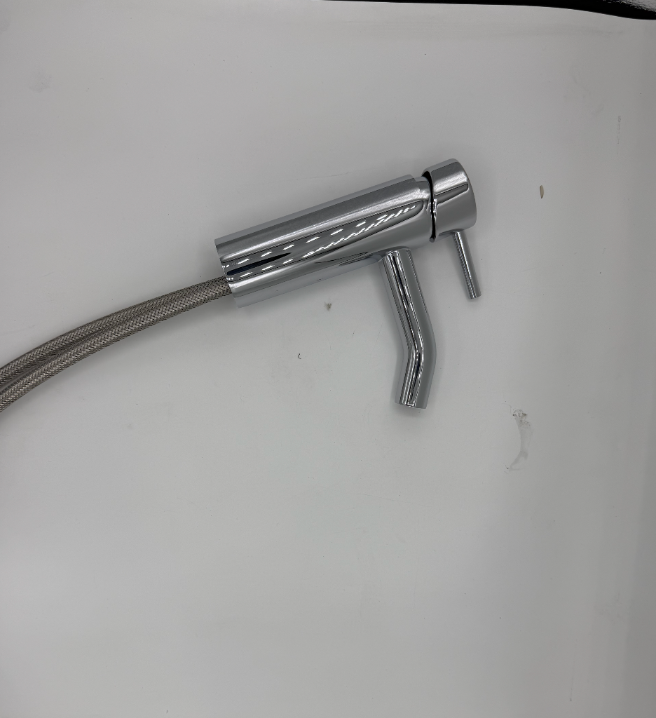 BASIK Miscelatore Bidet in Ottone Cromato – Rubinetto Monocomando dal Design Moderno e Lucente, Facile da Installare e Durevole nel Tempo