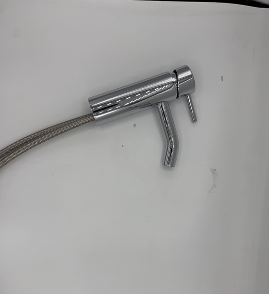 BASIK Miscelatore Bidet in Ottone Cromato – Rubinetto Monocomando dal Design Moderno e Lucente, Facile da Installare e Durevole nel Tempo