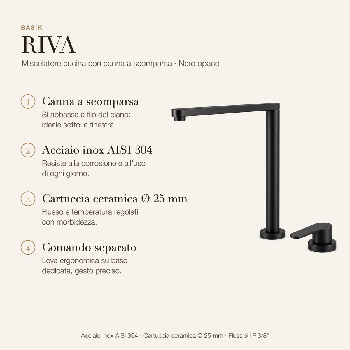 BASIK RIVA-NERO caratteristiche