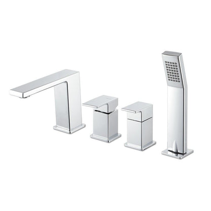 RUBINETTERIE LYS GRUPPO BORDO VASCA CON BOCCA E SET DOCCIA CROMO