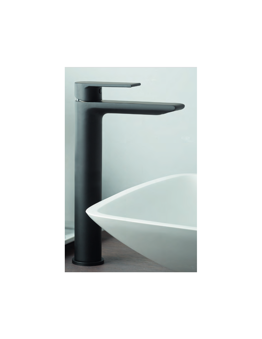 BASIK MISCELATORE LAVABO ALTO CRIS NERO